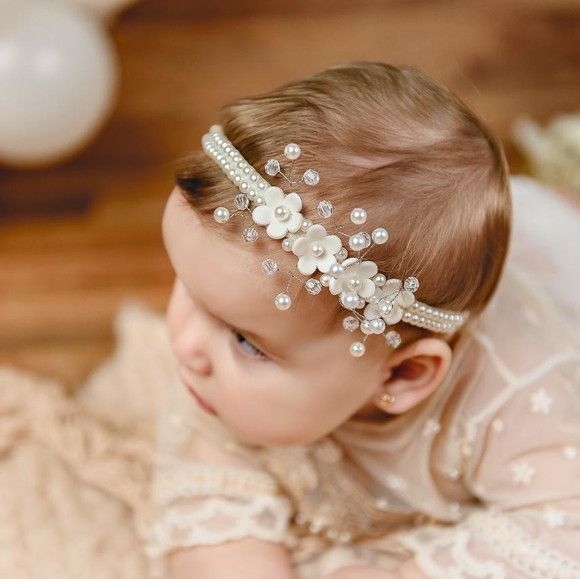 Faixa Para Bebê Toda Em Pérolas Mini Flirzinhas… اکسسوری کودک - Image 3