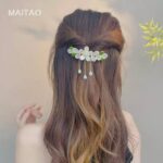 🎁گیره فرانسوی شکوفه سفید 🎁